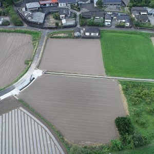 農村地域防災減災事業（農村災害）湧水地区3-2工区　完成検査が終わりました